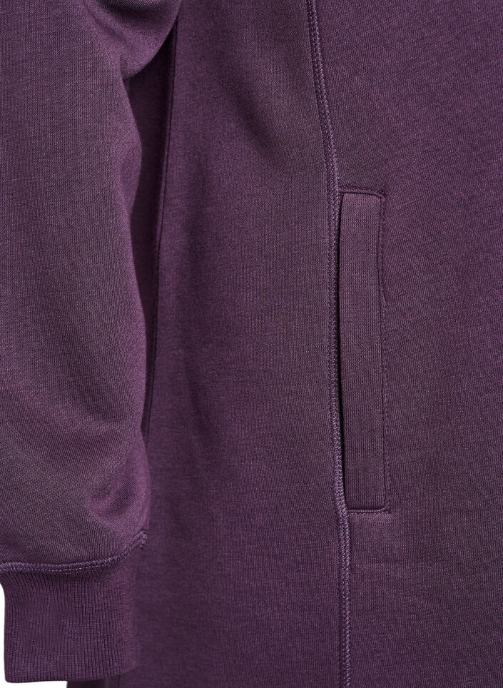 Kort genserkjole med h&oslash;y hals og lommer, Lilla, Packshot image number 3