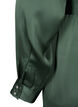 Omslagskjole i sateng med lange ermer, Duck Green, Packshot image number 3