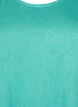 Topp med struktur og rund hals, Turquoise, Packshot image number 2
