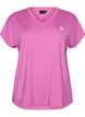 T-skjorte til trening med V-hals, Lilla, Packshot image number 0