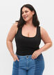Vendbar topp i stretch, Black, Model image number 0