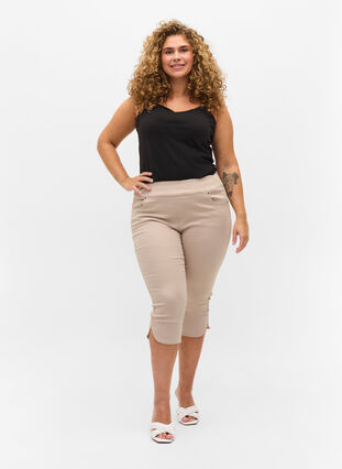 Zizzi Basis stropptopp, Black, Model image number 2