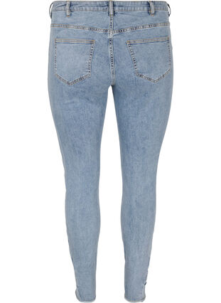Cropped Amy jeans med sløyfer, Light blue, Packshot image number 1