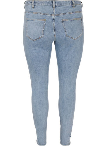 Cropped Amy jeans med sløyfer, Light blue, Packshot image number 1