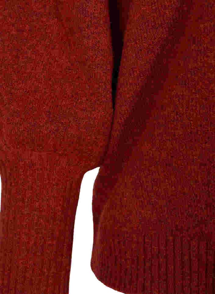 Melert strikkegenser med puffermer, Sequoia Mel., Packshot image number 3