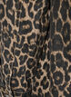 Langermet denimkjole med sebratrykk, Brown Leo AOP, Packshot image number 3