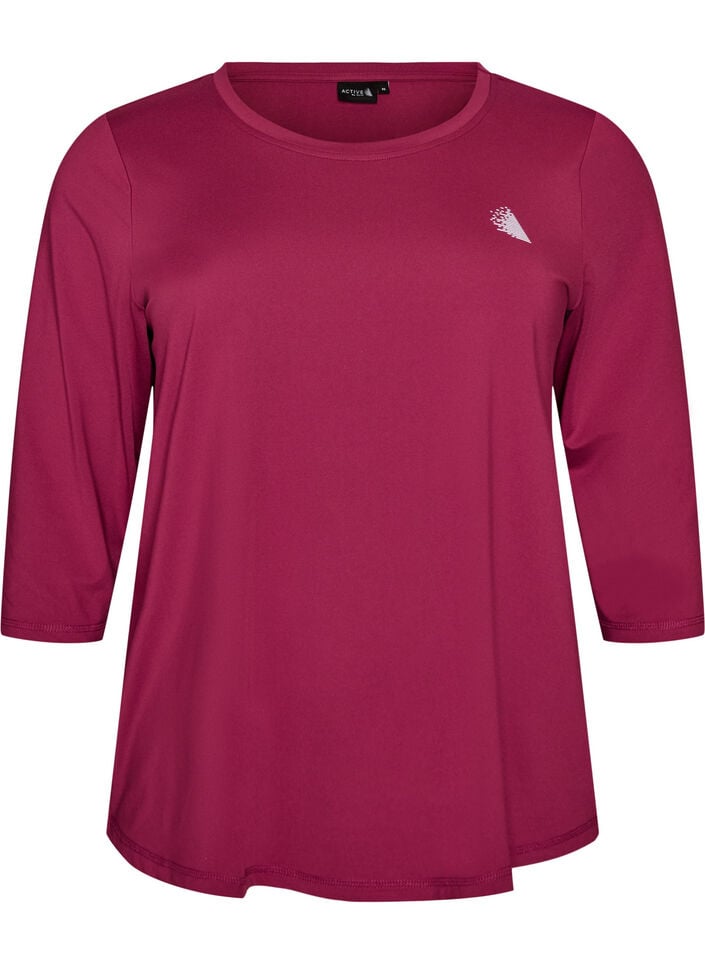 Treningsgenser med 3/4-ermer, Rosa, Packshot image number 0