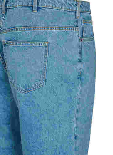 Cropped Gemma jeans med høyt liv, Light blue denim, Packshot image number 3