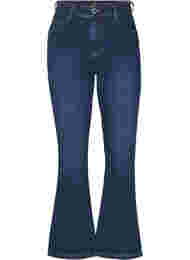 Ellen bootcut jeans med høyt liv, Dark Blue