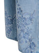 Myra jeans med Wide fit og blomsterdetaljer, Bl&aring;, Packshot image number 3
