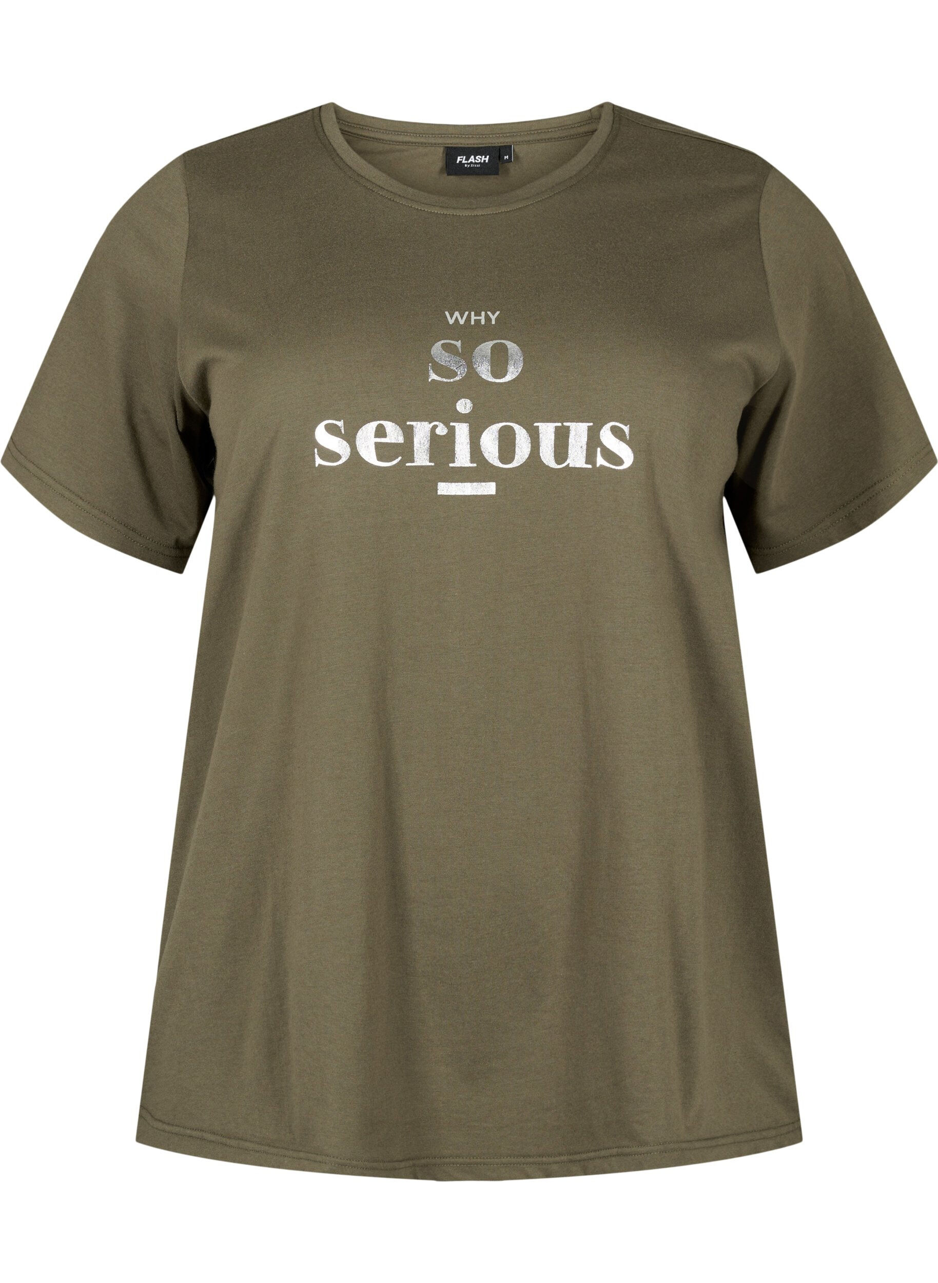 Zizzi FLASH - T-skjorte med motiv, Ivy Green, Packshot image number 0