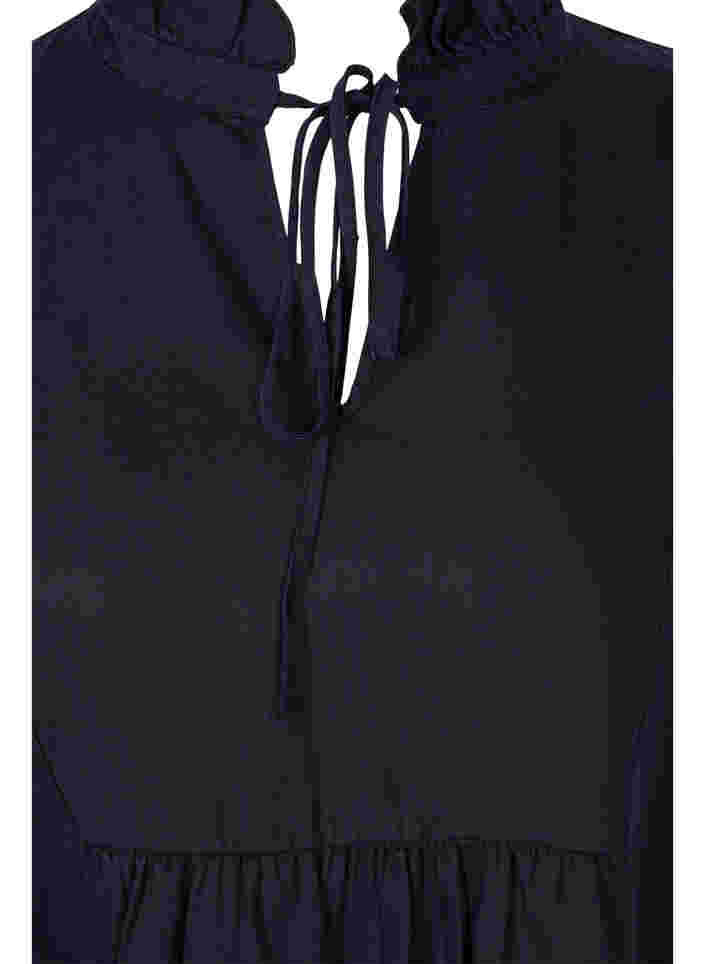 Kjole med 3/4-ermer i lyocell (TENCEL™), Black, Packshot image number 2