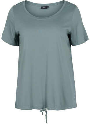 T-skjorte med justerbar bunn, Balsam Green, Packshot image number 0