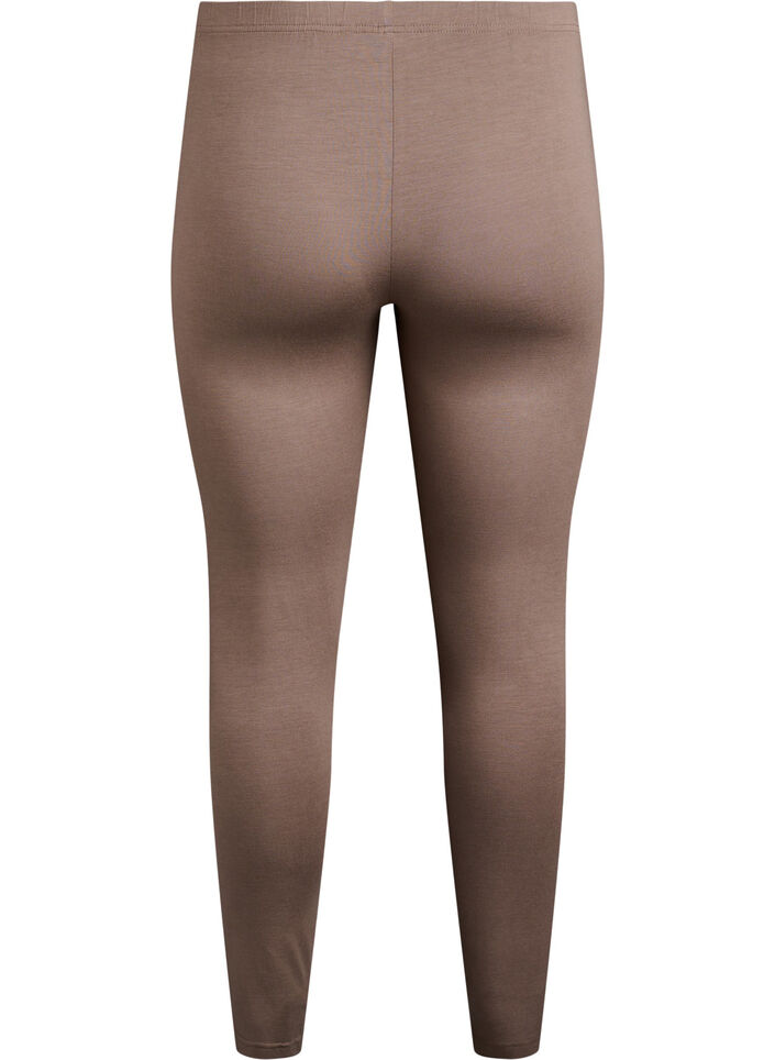Basis leggings i viskose, Brun, Packshot image number 1