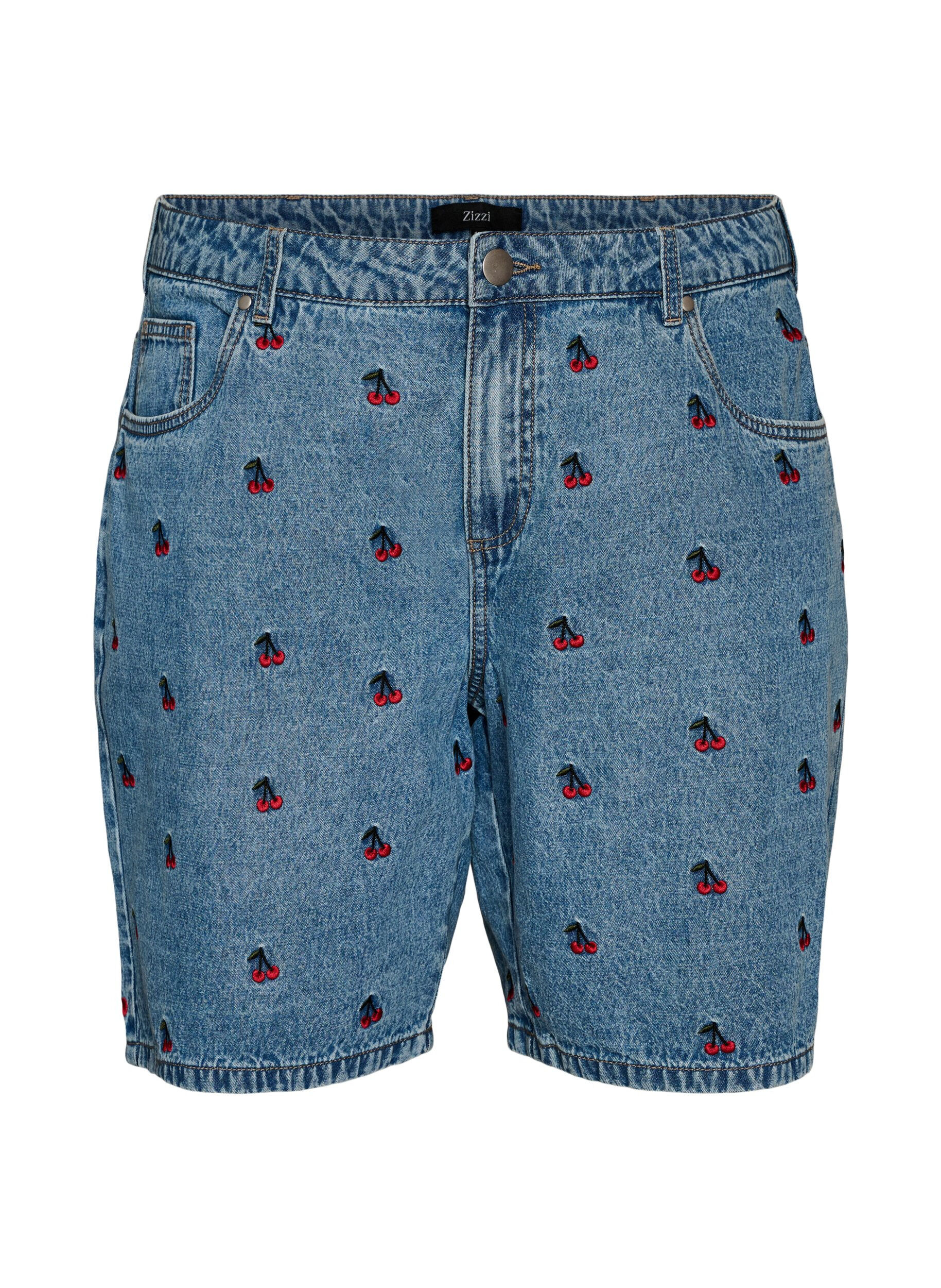 Broderte denimshorts