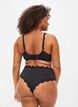 BH med mesh detaljer, Black, Model image number 1