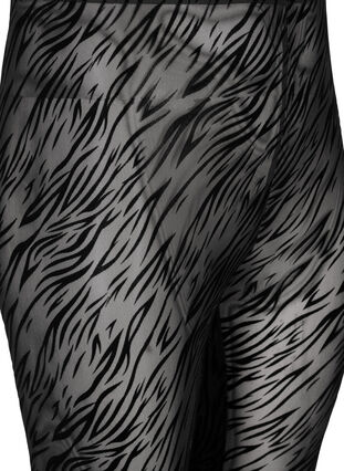Mønstrete leggings i mesh, Black Tiger AOP, Packshot image number 2