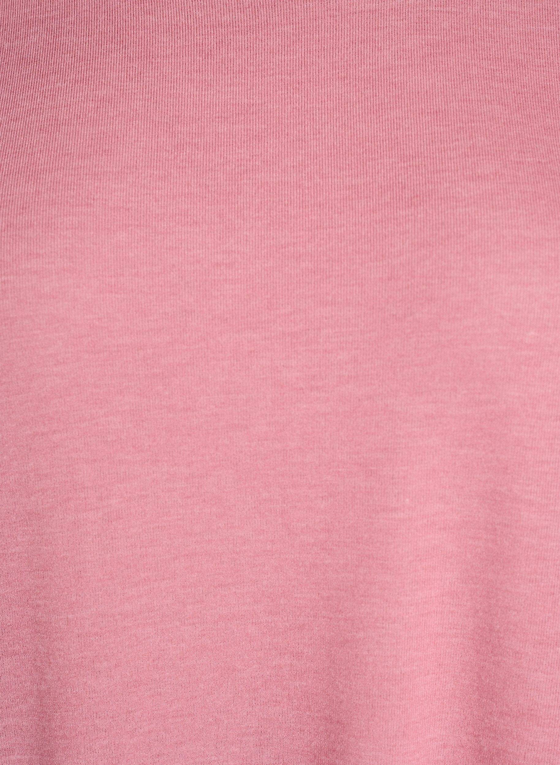 Zizzi Jersey bluse med 3/4 ermer, Rosa, Packshot image number 2