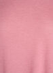 Jersey bluse med 3/4 ermer, Rosa, Packshot image number 2