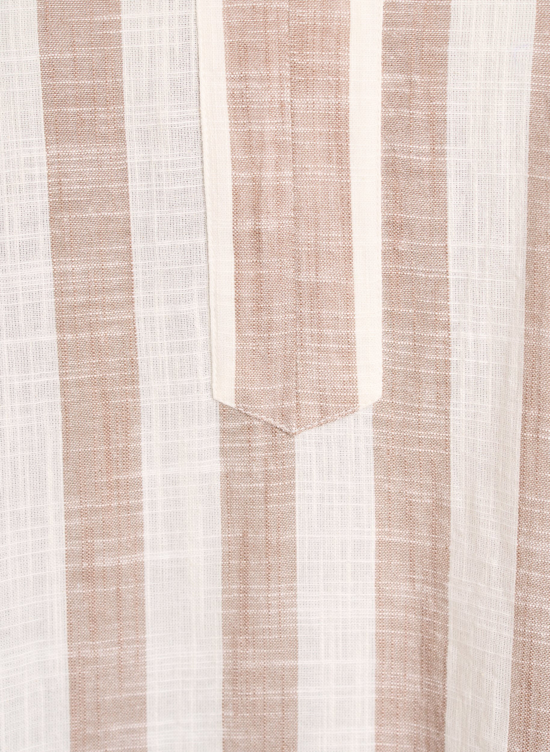 Zizzi Bomullstunika med V-hals, Beige, Packshot image number 2