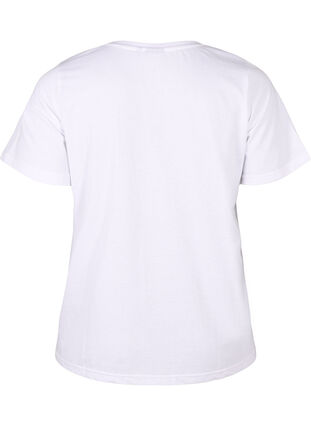 Zizzi FLASH - T-skjorte med motiv, Bright White Flower, Packshot image number 1