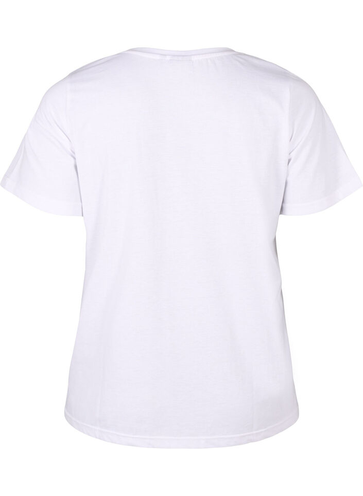 FLASH - T-skjorte med motiv, Bright White Flower, Packshot image number 1