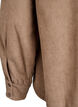 Langermet skjortebluse i cordfløyel, Brun, Packshot image number 3
