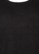 Løstsittende, strikket bluse med rund hals, Black, Packshot image number 2