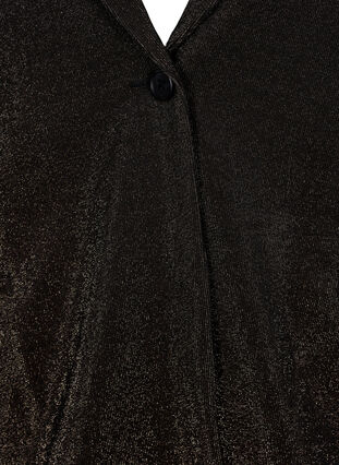 Blazer med glitter og knappelukking, Black w. Lurex, Packshot image number 2