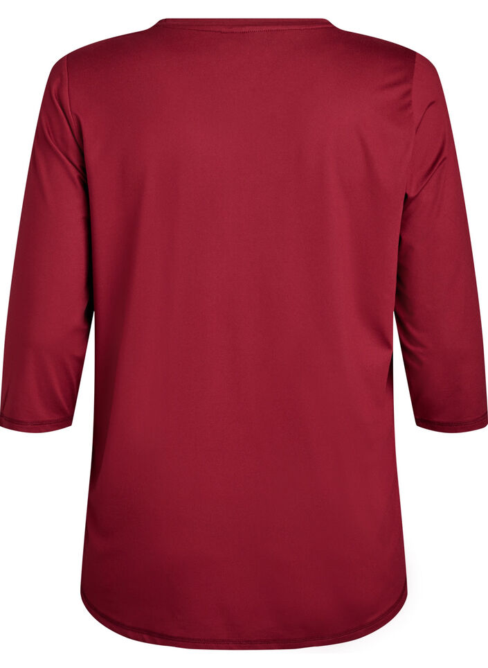 Treningsgenser med 3/4-ermer, R&oslash;d, Packshot image number 1