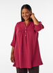 Bomullsmuslin tunika med broderie anglaise, R&oslash;d, Model image number 0
