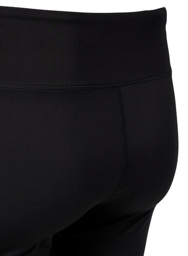 Tettsittende treningsshorts, Black, Packshot image number 2