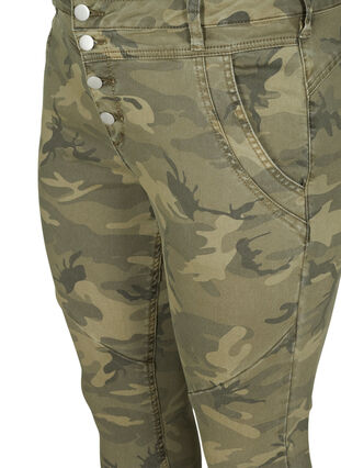 Tettsittende bukser med kamuflasjemønster, Camouflage, Packshot image number 2