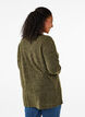 Melange Bluse med rund hals og lange ermer, Winter Moss, Model image number 1