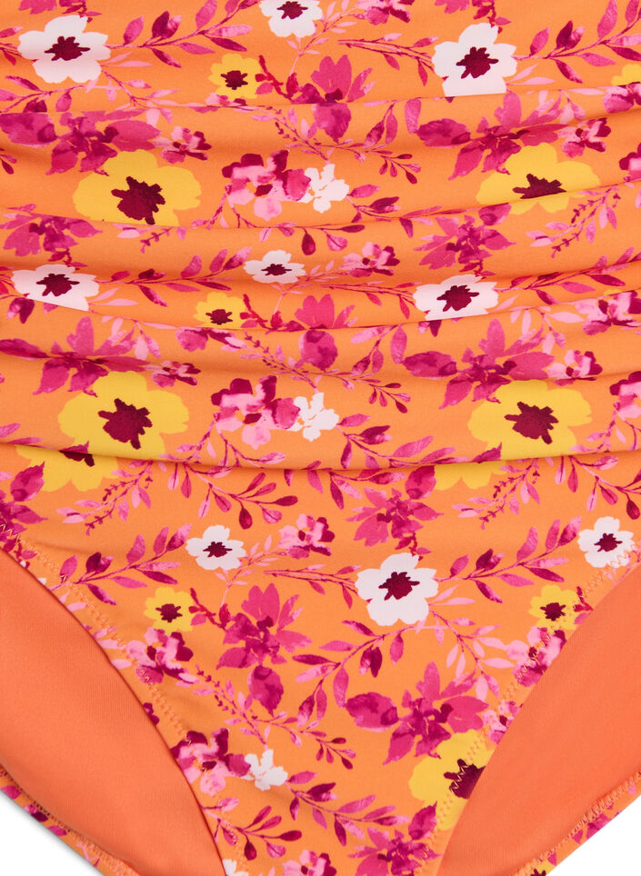 H&oslash;ytlivs bikinitruse med m&oslash;nster, Orange, Packshot