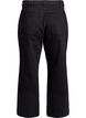 L&oslash;se jeans med avkortet lengde, Svart, Packshot image number 1