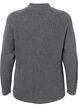 Genser med turtleneck og ribbestrikket struktur	, Dark Grey Melange, Packshot image number 1