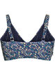 Blomstrete bikinioverdel med volangdetaljer, Bl&aring;, Packshot image number 1