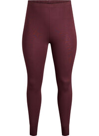 Basis leggings i viskose, Mørk Bordeaux Basis leggings i viskose
