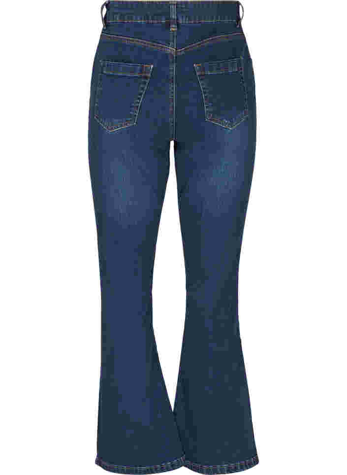 Ellen bootcut jeans med høyt liv, Dark Blue, Packshot image number 1