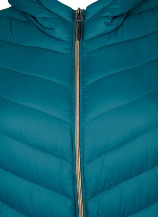 Lettvektsjakke med hette, Deep Teal, Packshot image number 2