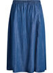 Maxiskj&oslash;rt i lyocell med plagg i denim, Bl&aring;, Packshot image number 1