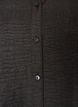 Loose fit skjorte med V-hals, Svart, Packshot image number 2