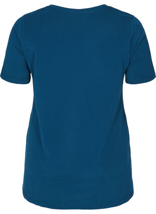 Basis T-skjorte med V-hals, Reflecting Pond, Packshot image number 1