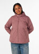 Lett vattert jakke med diamantquilt, Rosa, Model image number 0