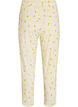 Pyjamasbukse i mykt jerseystoff med h&oslash;y midje og frukttrykk, Gul, Packshot image number 1