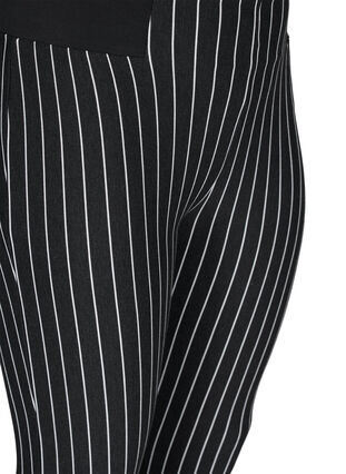 Stripete leggings med strikk i livet, Dark Grey Stripe, Packshot image number 2