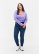 Basisgenser i bomull, 2 stk., Paisley Purple/Black, Model image number 2