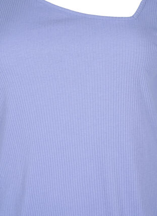 Langermet t-skjorte med asymmetrisk snitt, Lavender Violet, Packshot image number 2