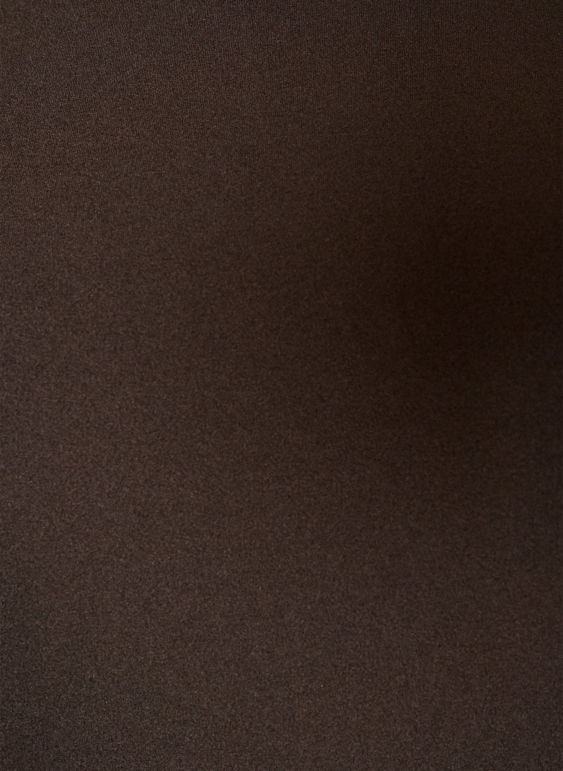 ZizziKort kjole med A-form og 3/4-ermer, Brun, Packshot image number 2